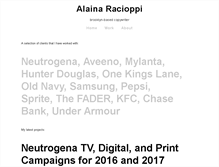 Tablet Screenshot of alainaracioppi.com